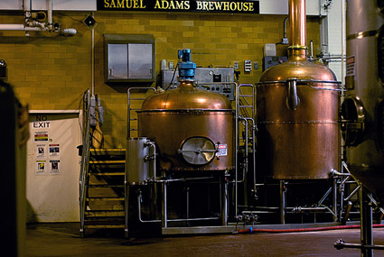 The business end of the brewery